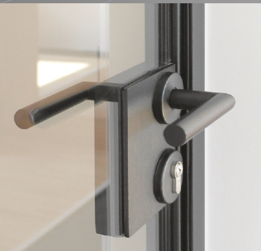 Soft Rounded Handles Steel Doors | Lumos Aluminium